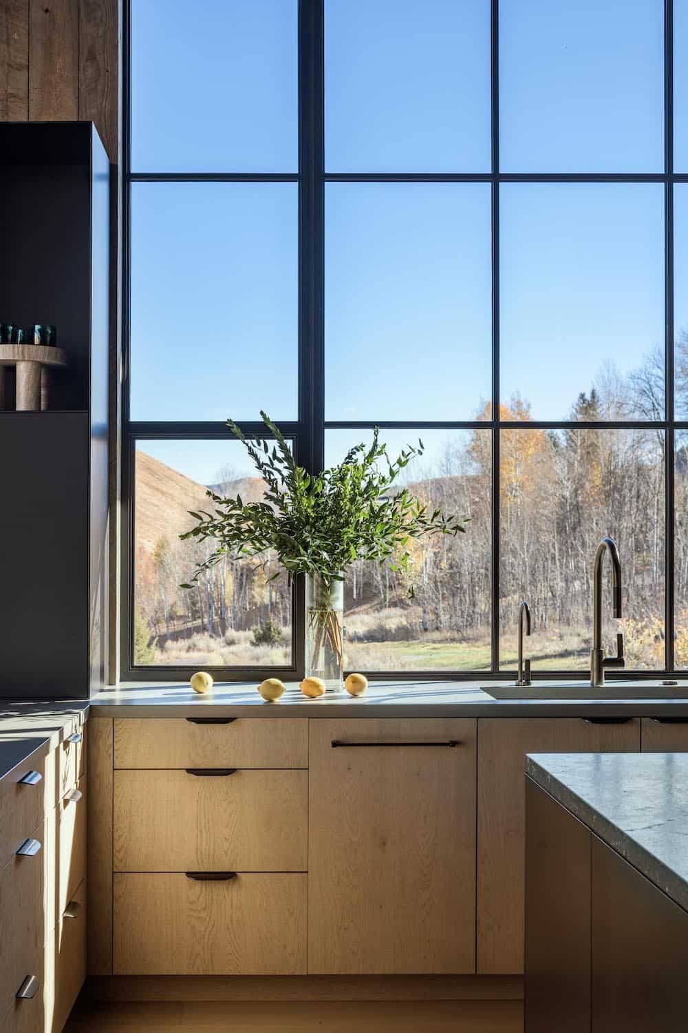 modern mountain style kitchen