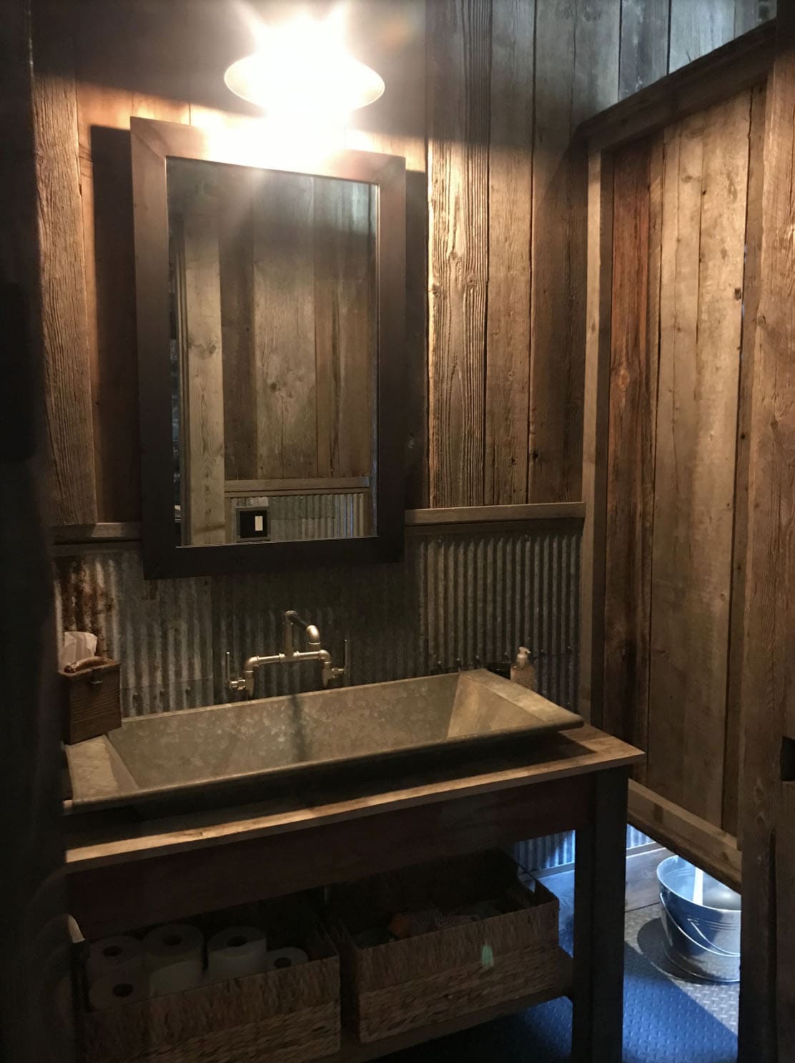 rustic bathroom