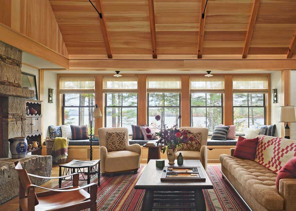 rustic modern living room