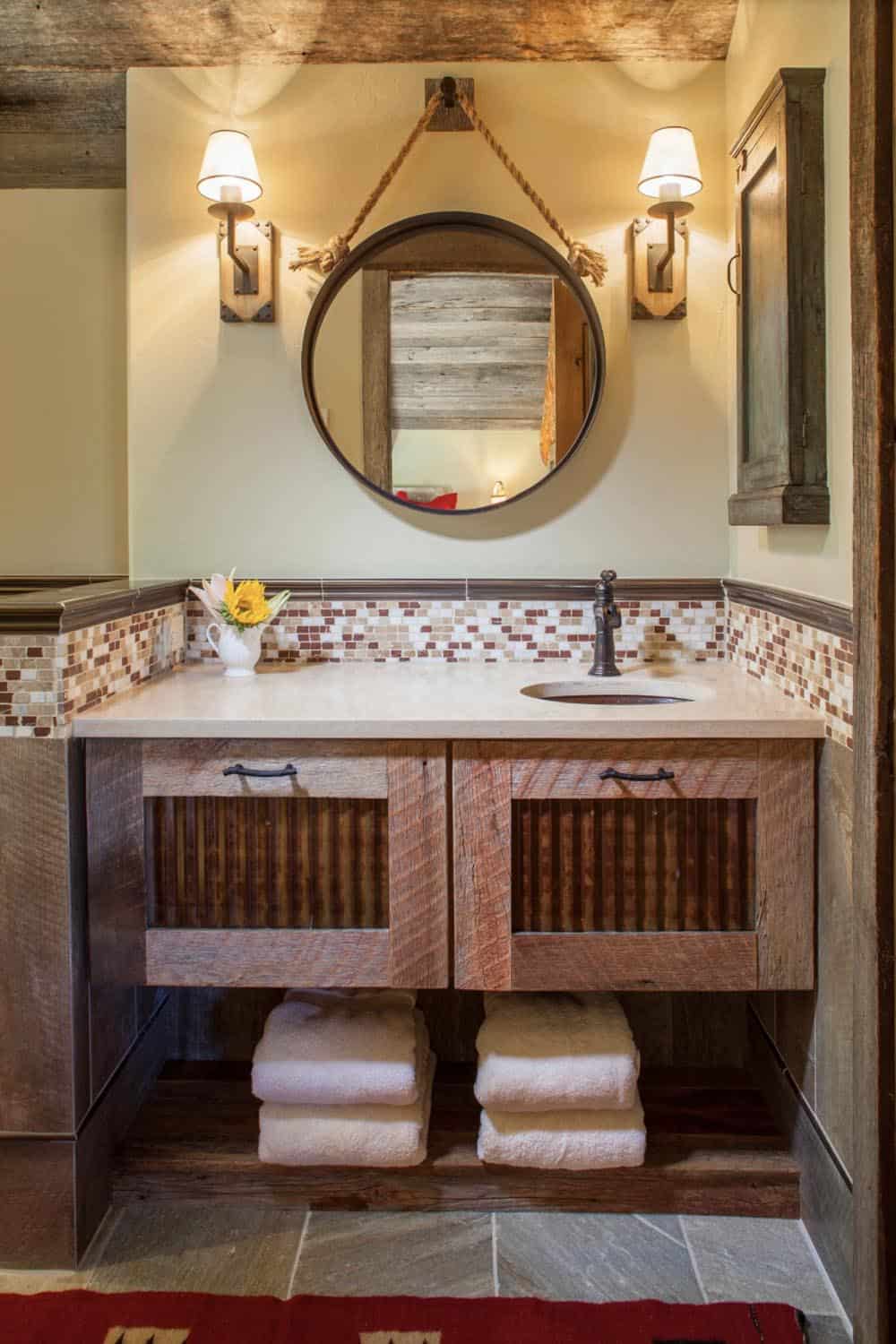 rustic bathroom