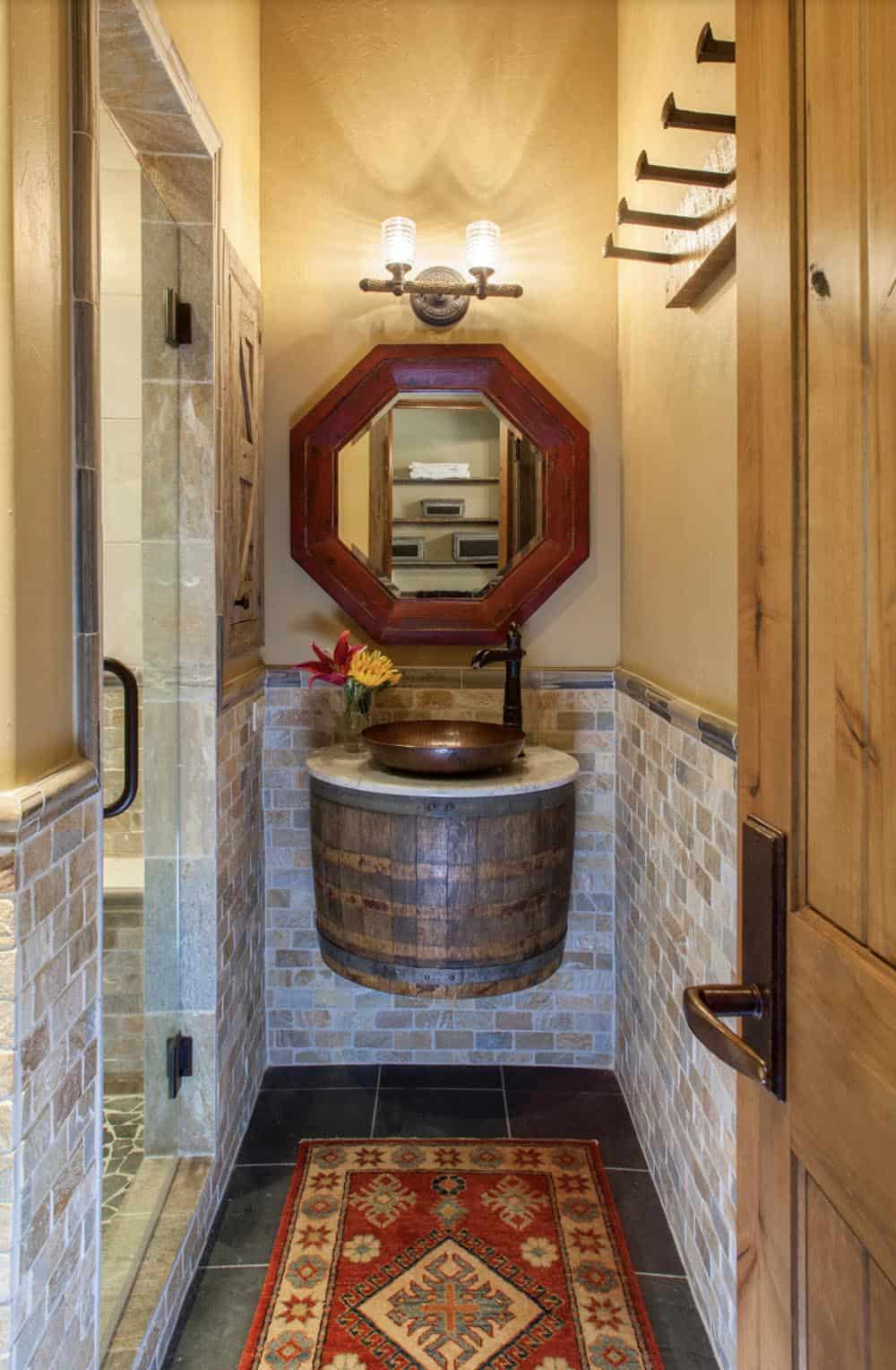rustic bathroom