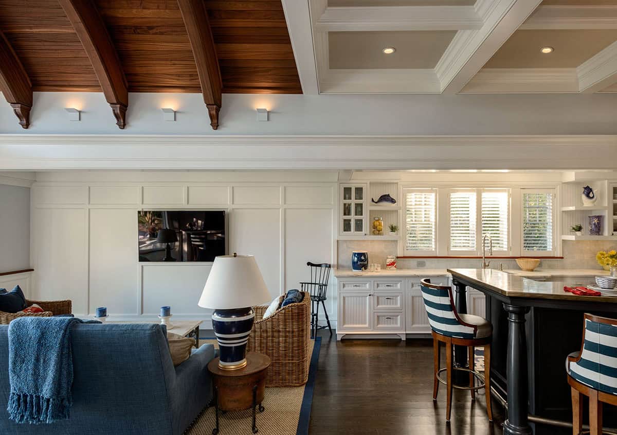 Beach Style Family Room
