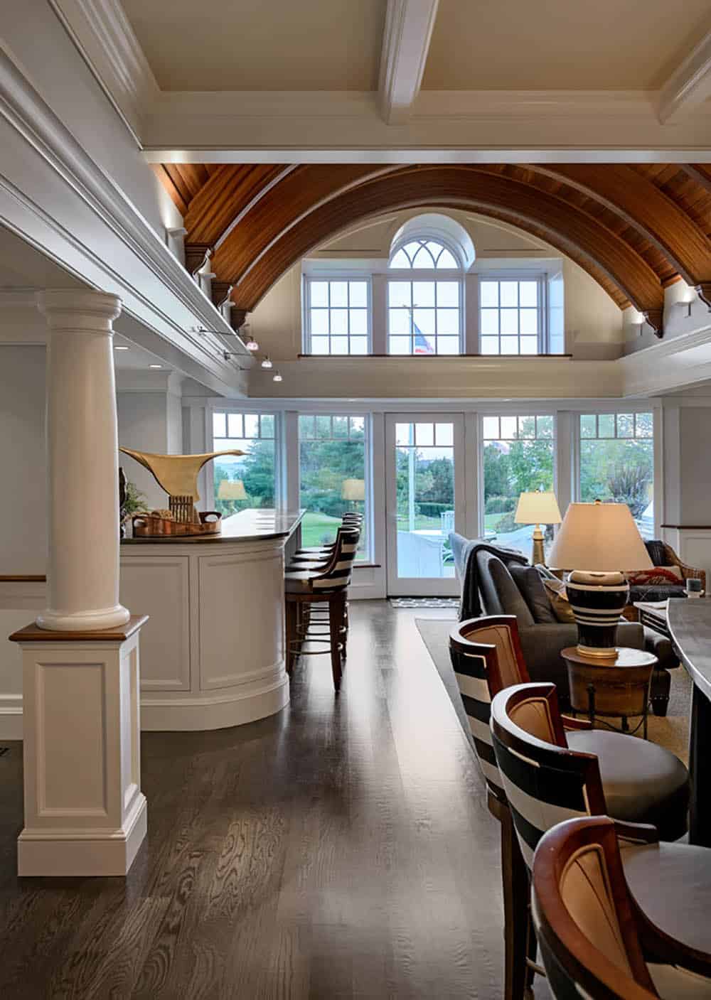 Beach Style Family Room