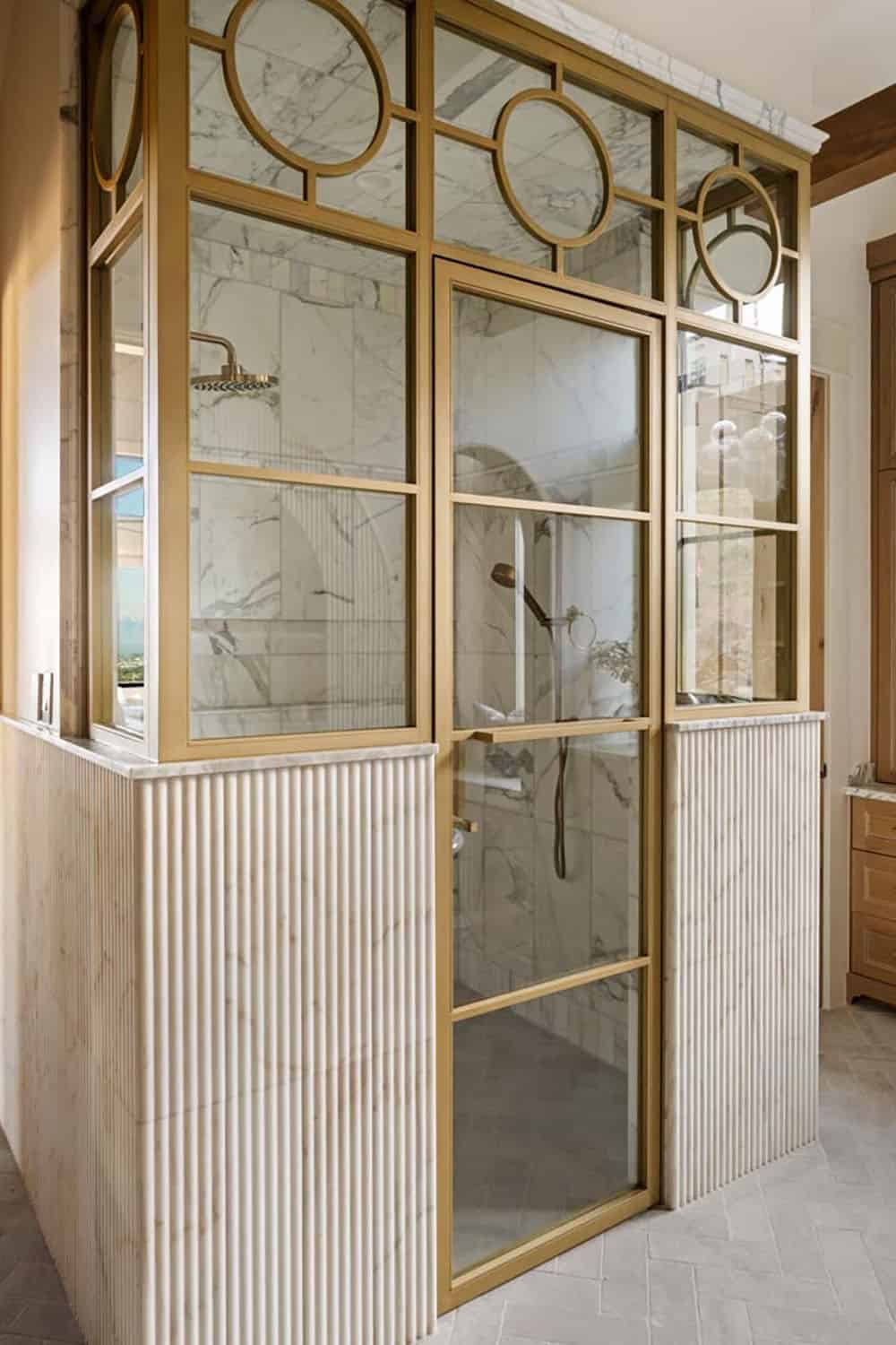 contemporary bathroom shower