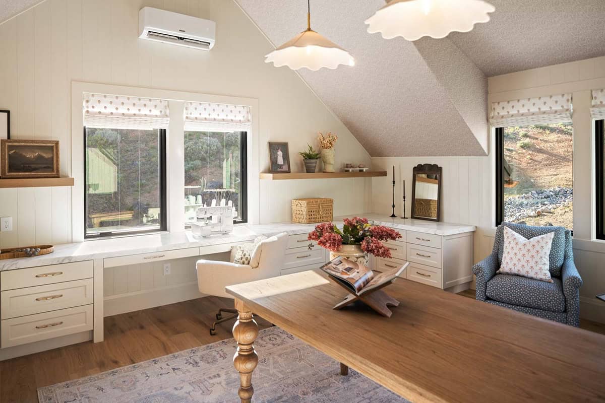 contemporary craft room