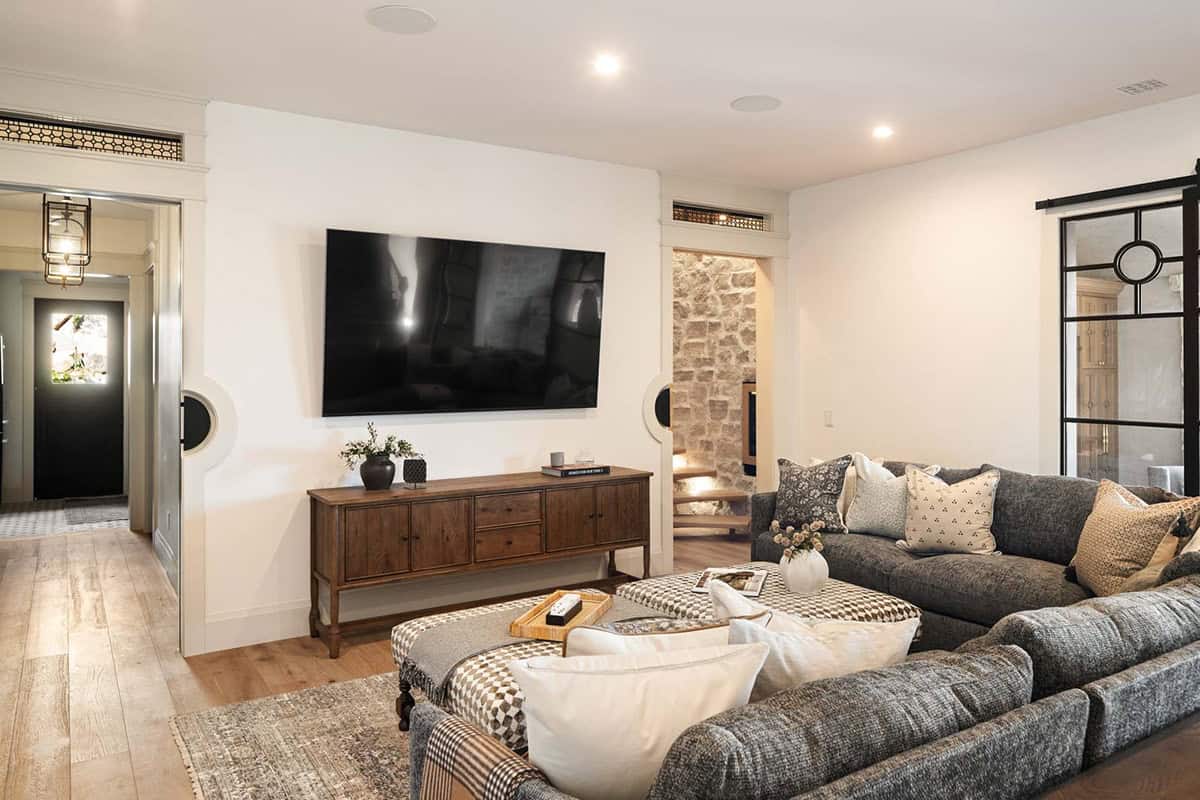 contemporary family room
