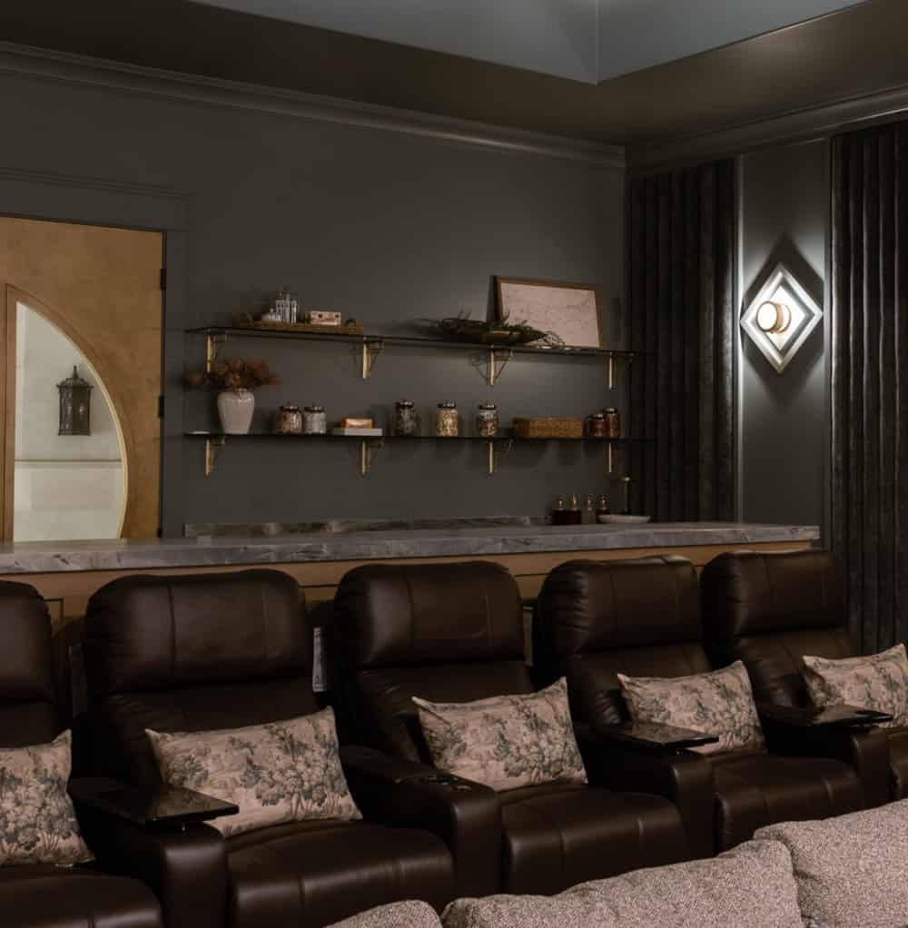 contemporary home theater