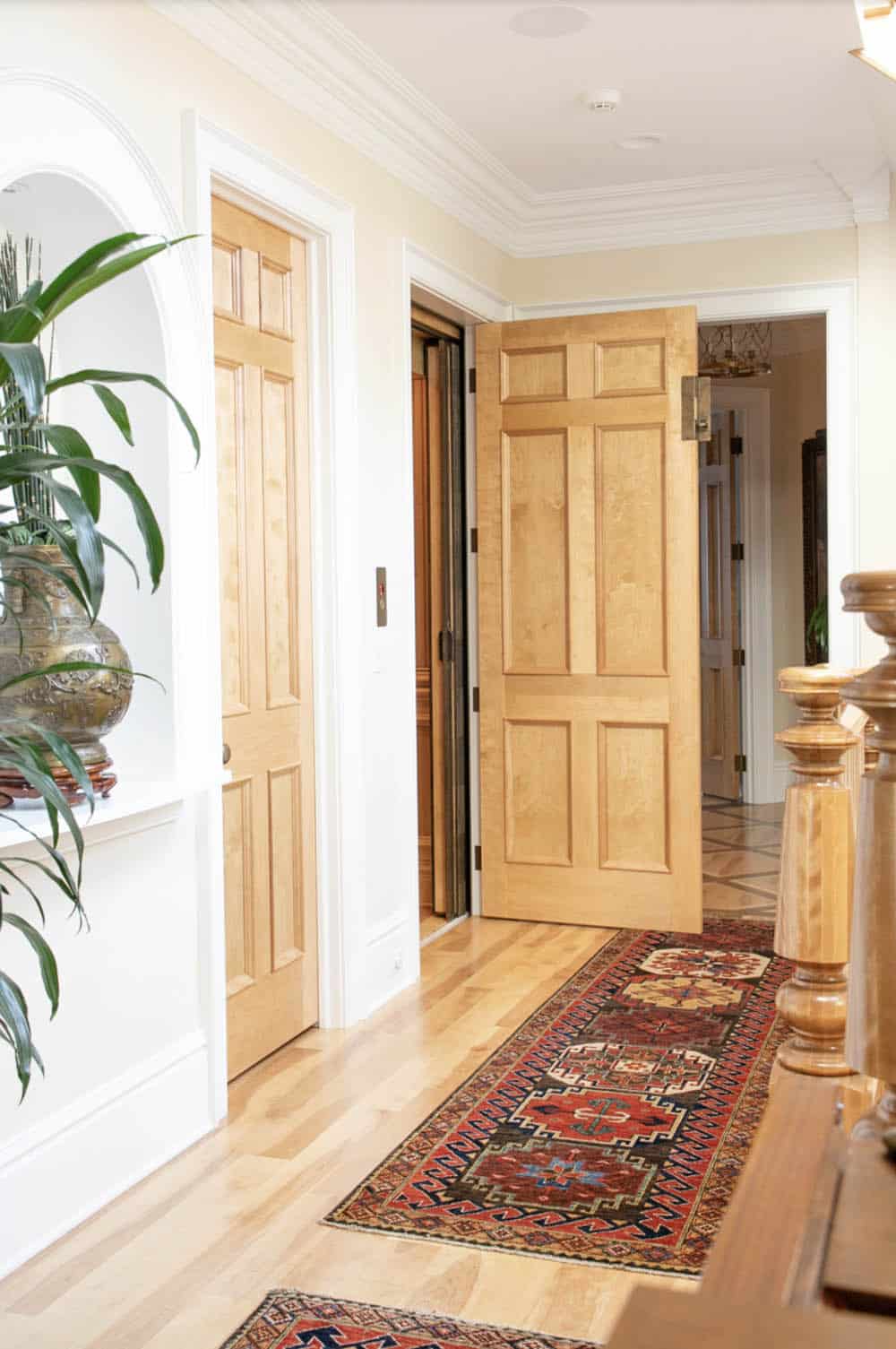 traditional style hallway