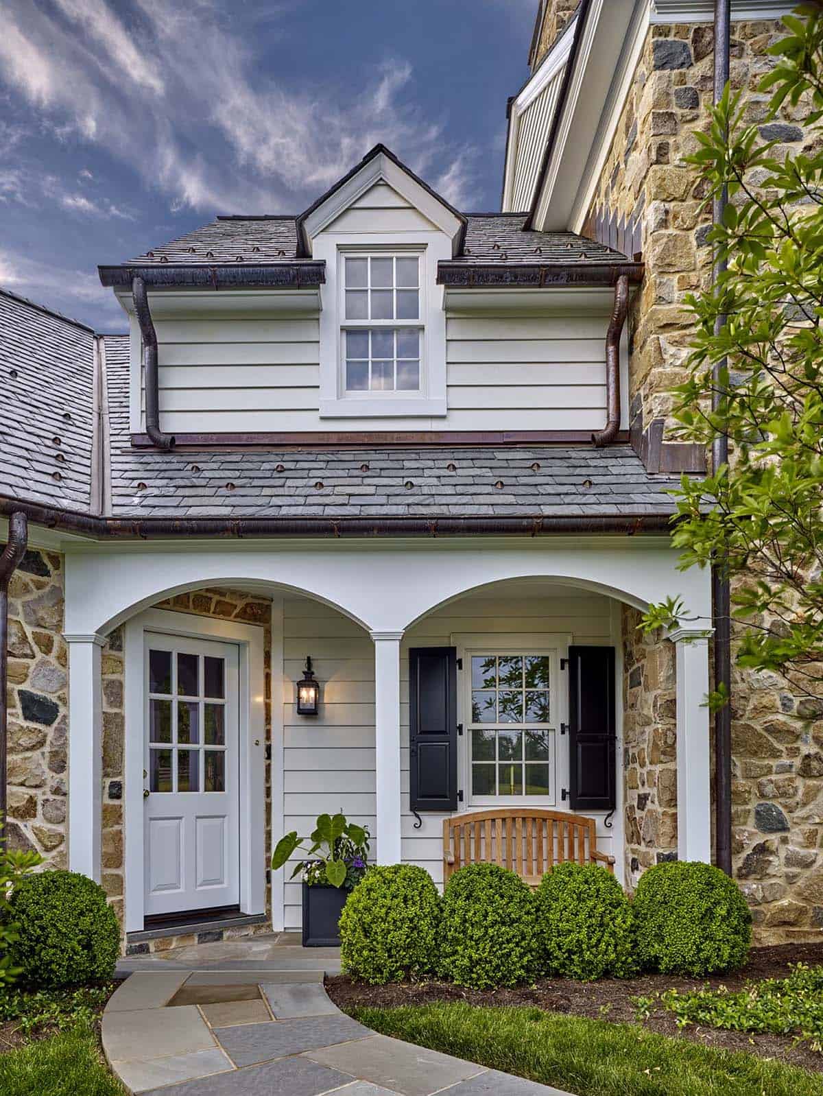 traditional home exterior entry