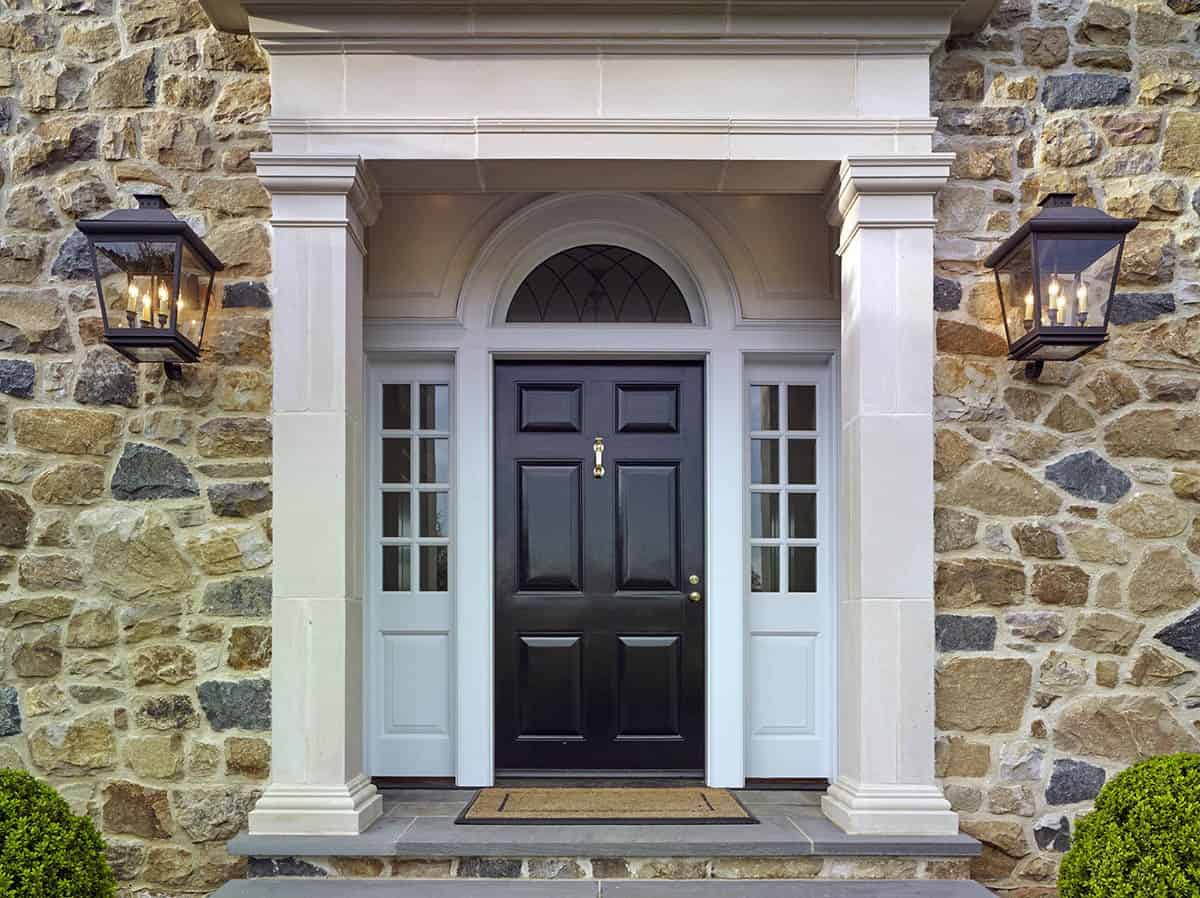traditional home exterior entry