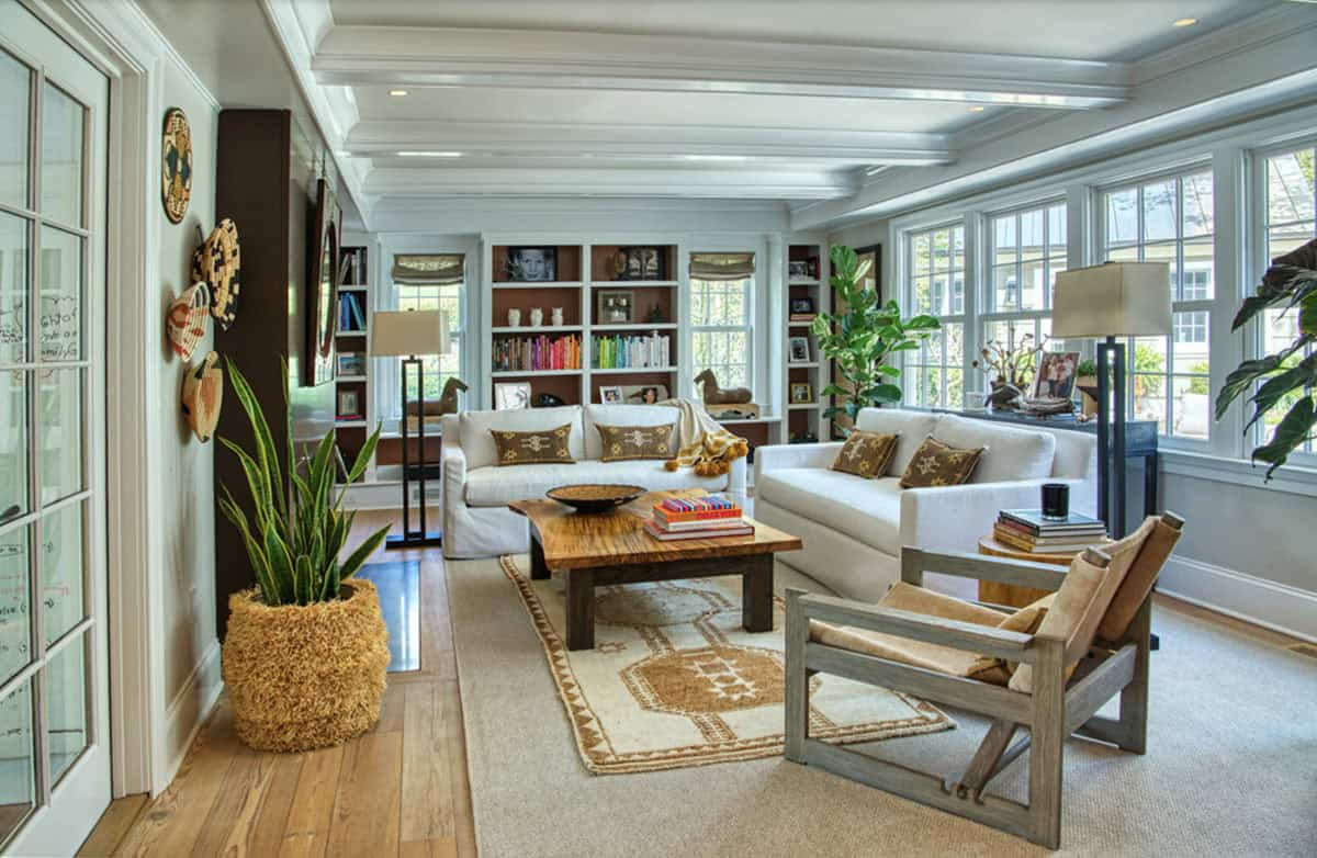 rustic family room