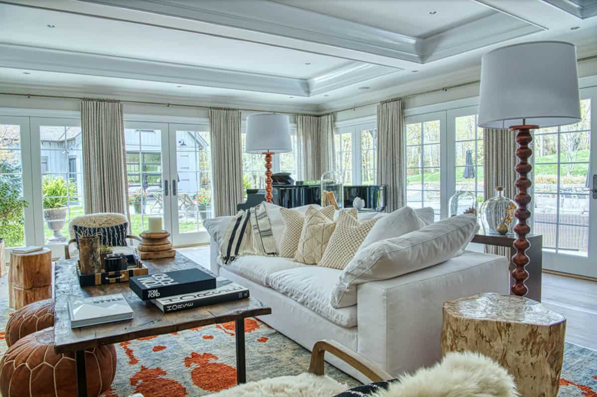 transitional style living room