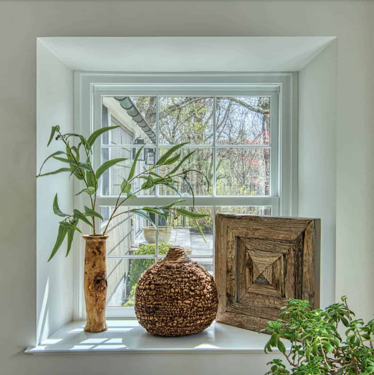 transitional style living room window
