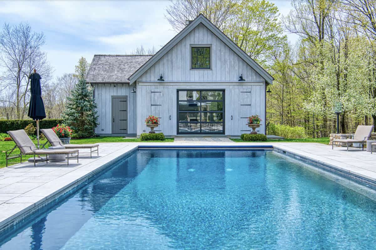transitional style pool