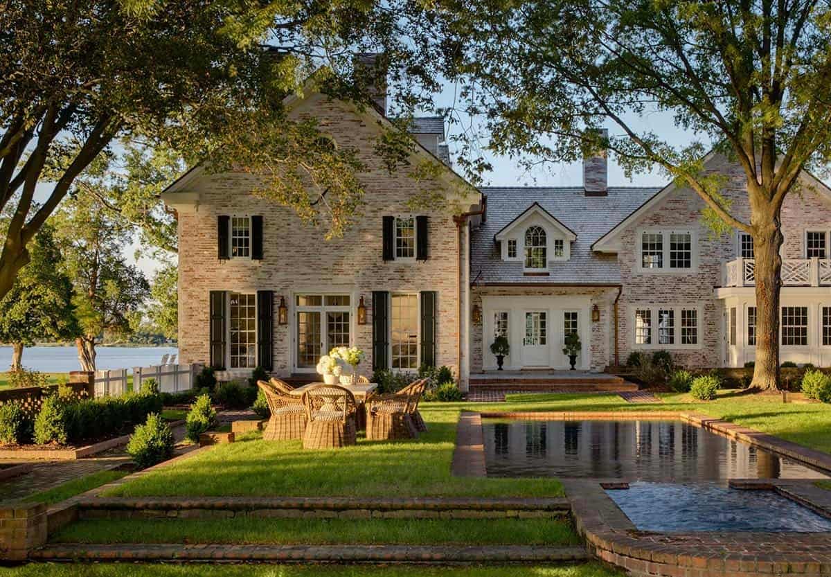 waterfront home exterior
