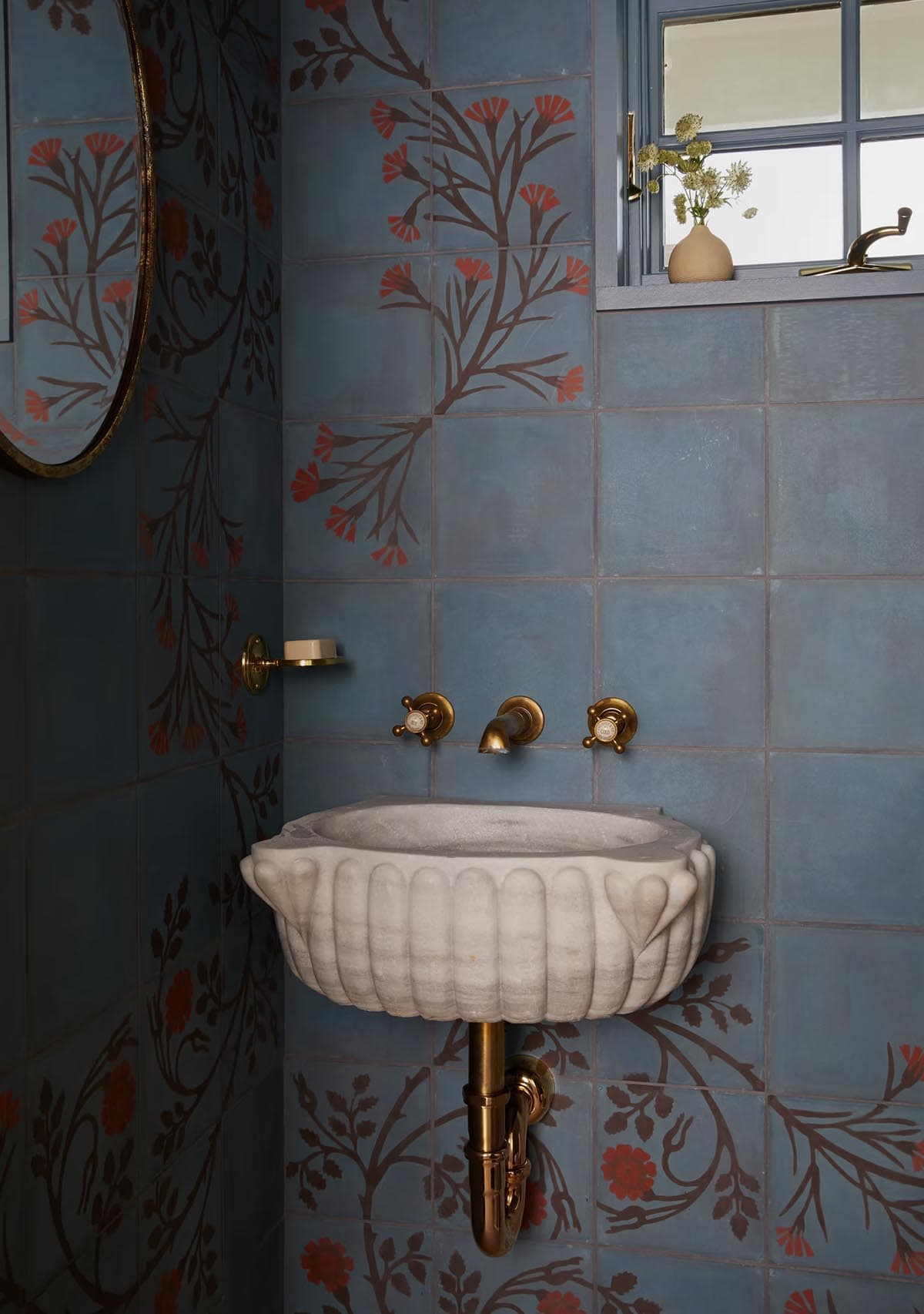 contemporary powder room