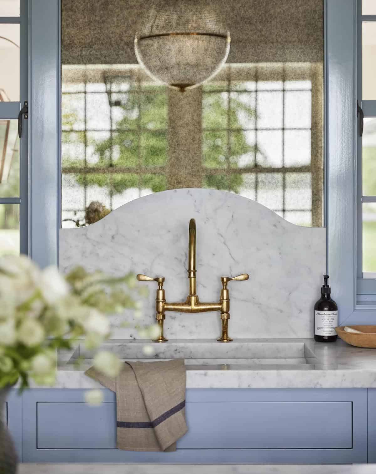contemporary pantry with a sink