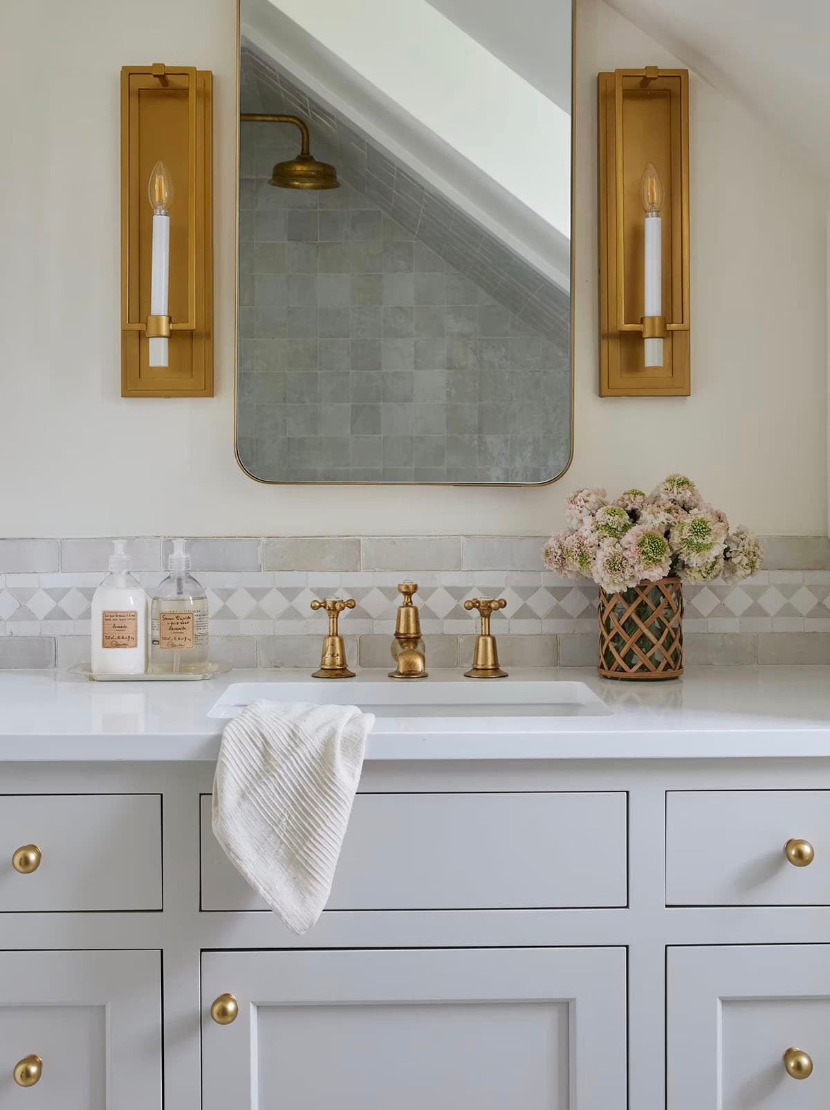 contemporary guest bathroom