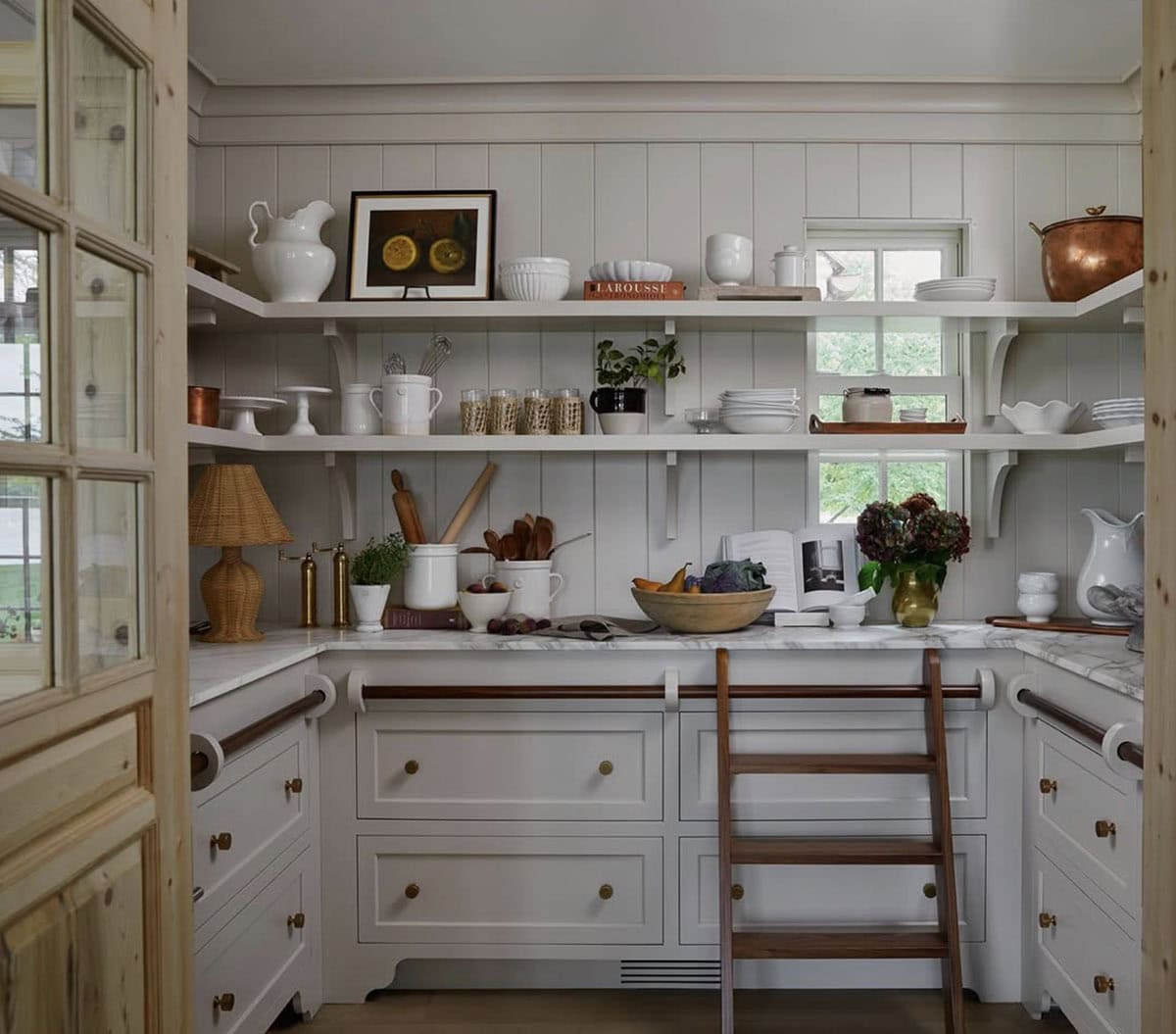 contemporary panty with a ladder