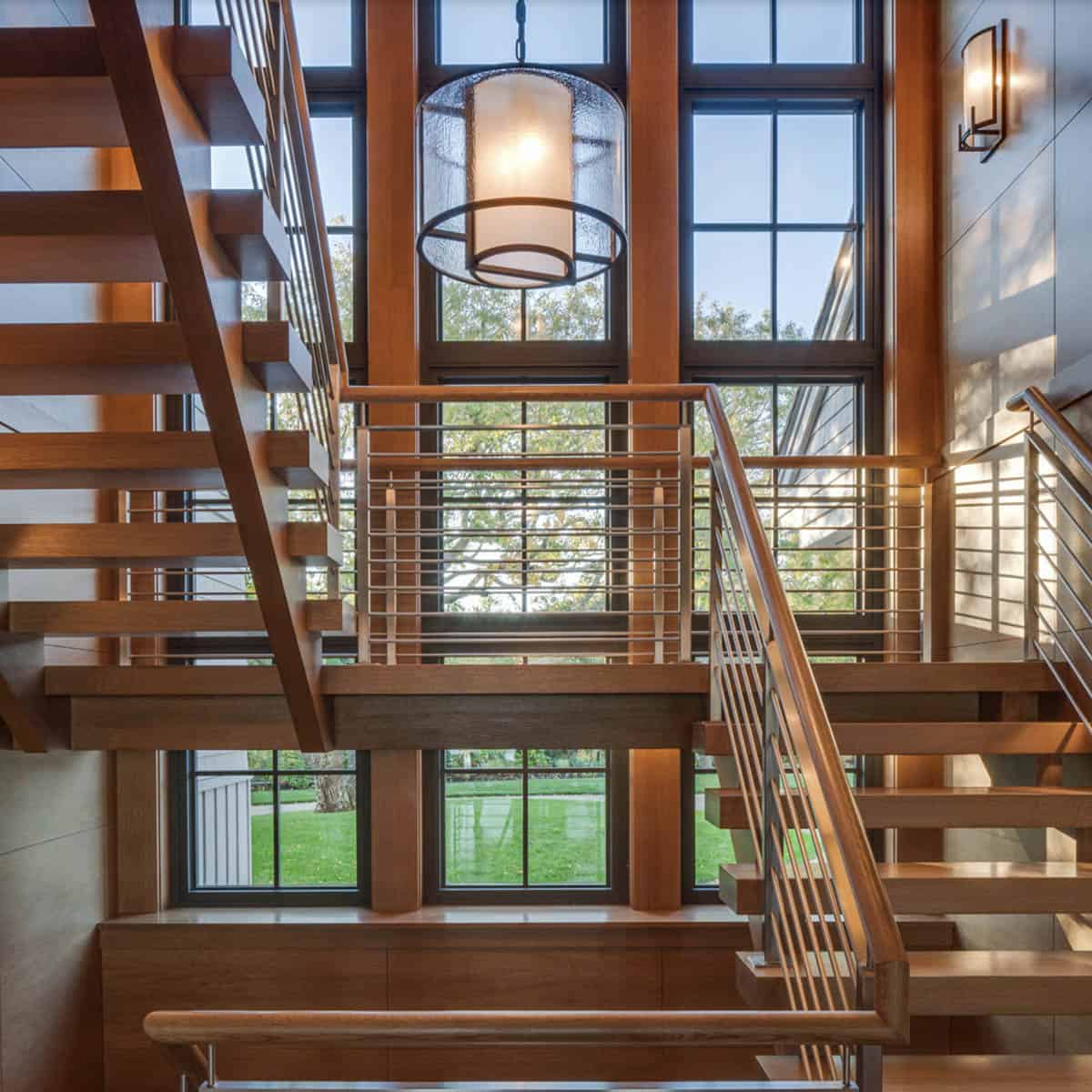 beach style staircase