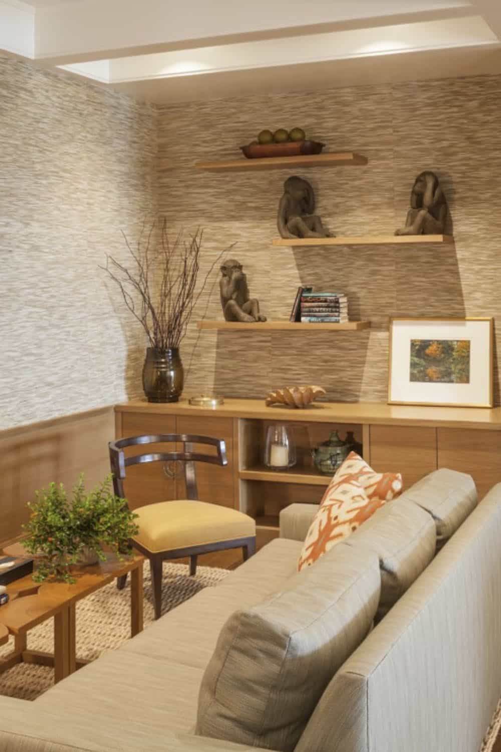 beach style family room