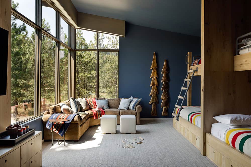 modern bunk bedroom