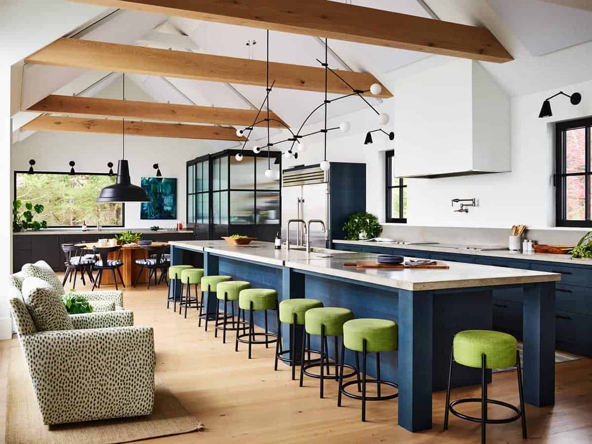 coastal modern farmhouse kitchen