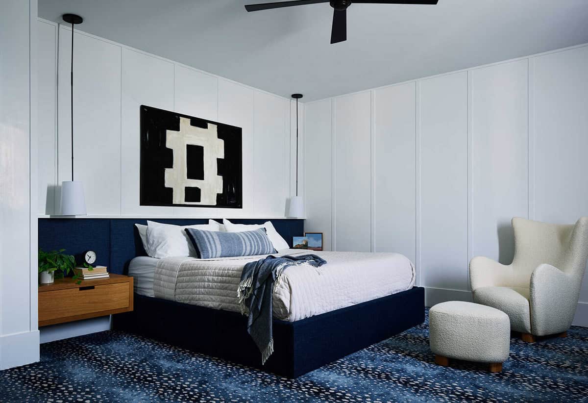 coastal modern farmhouse bedroom