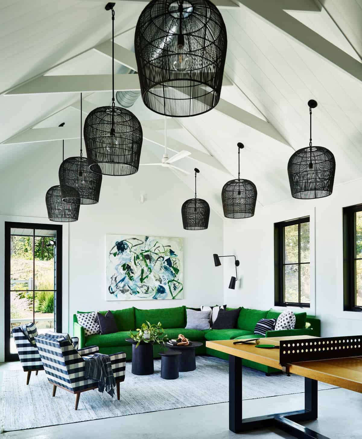 coastal modern farmhouse style pool house