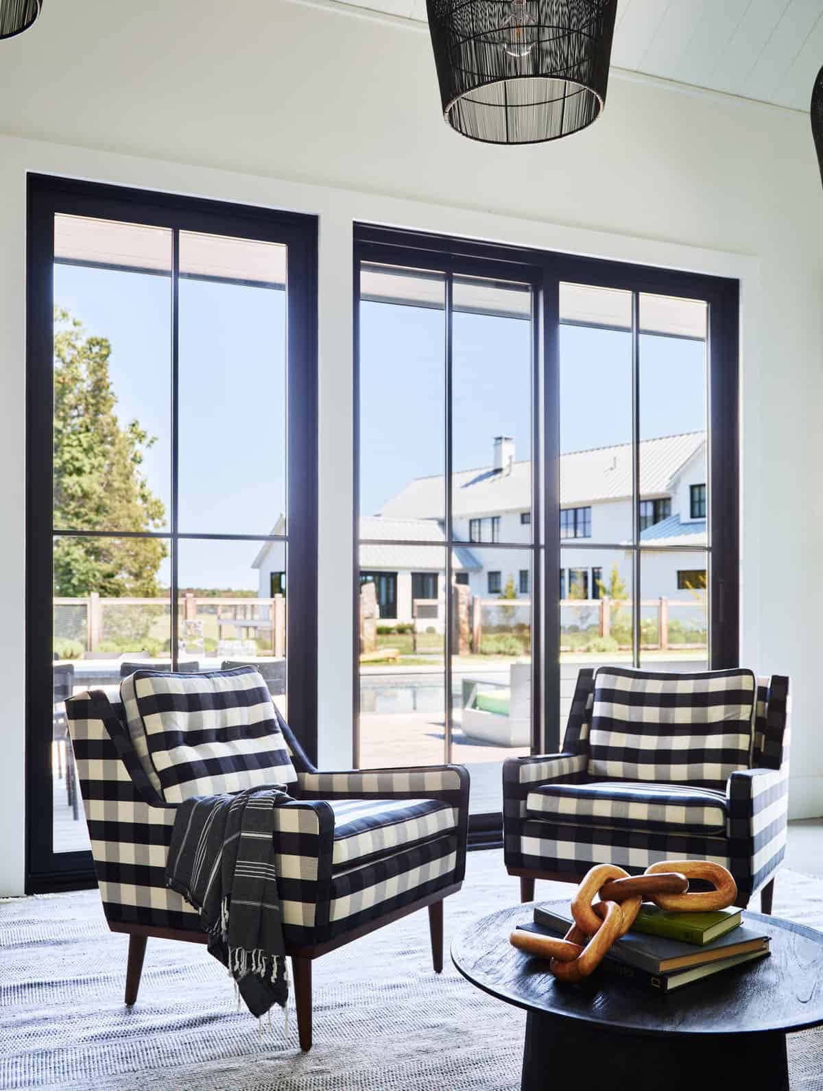 coastal modern farmhouse style pool house