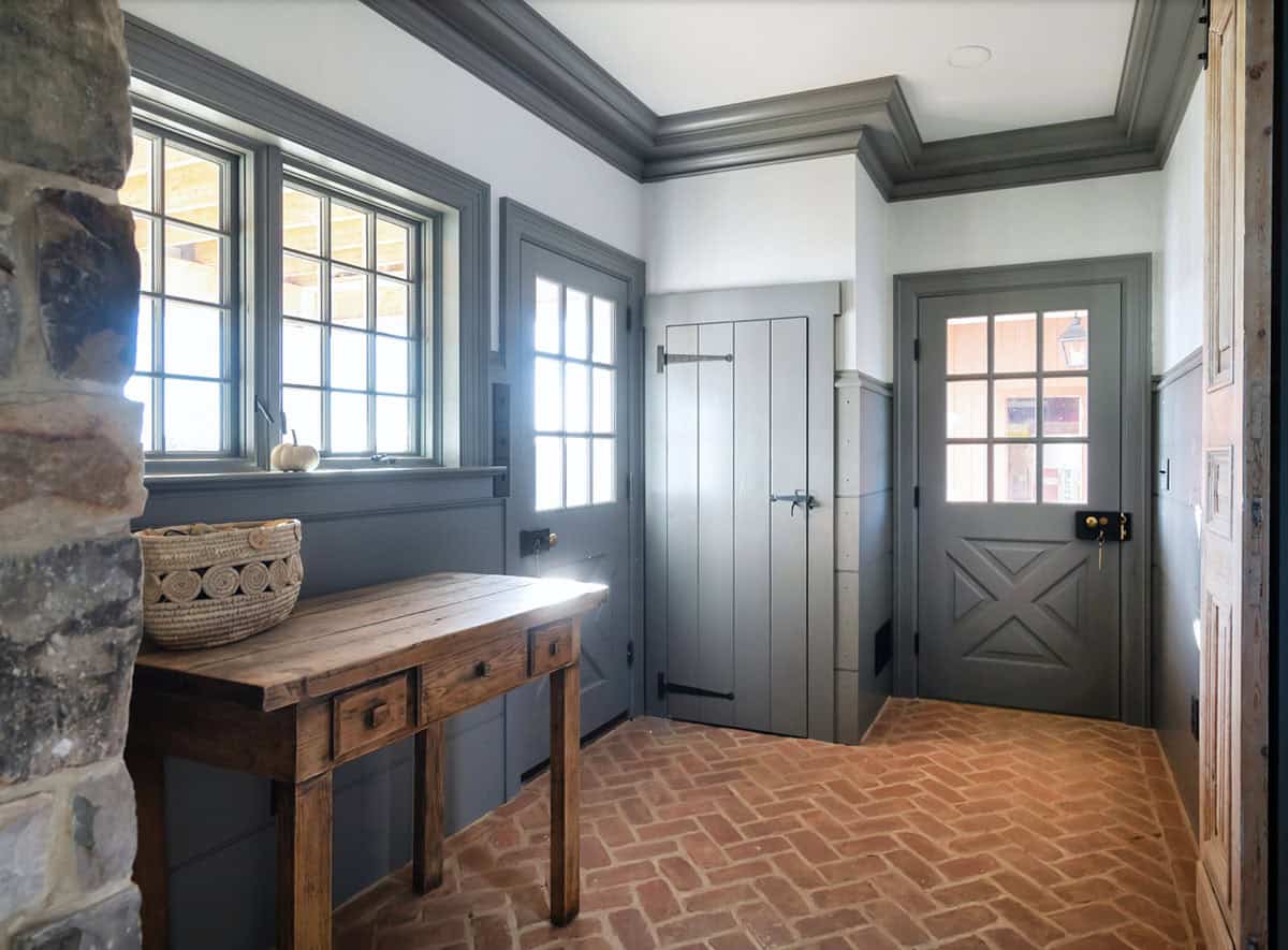 farmhouse style hallway