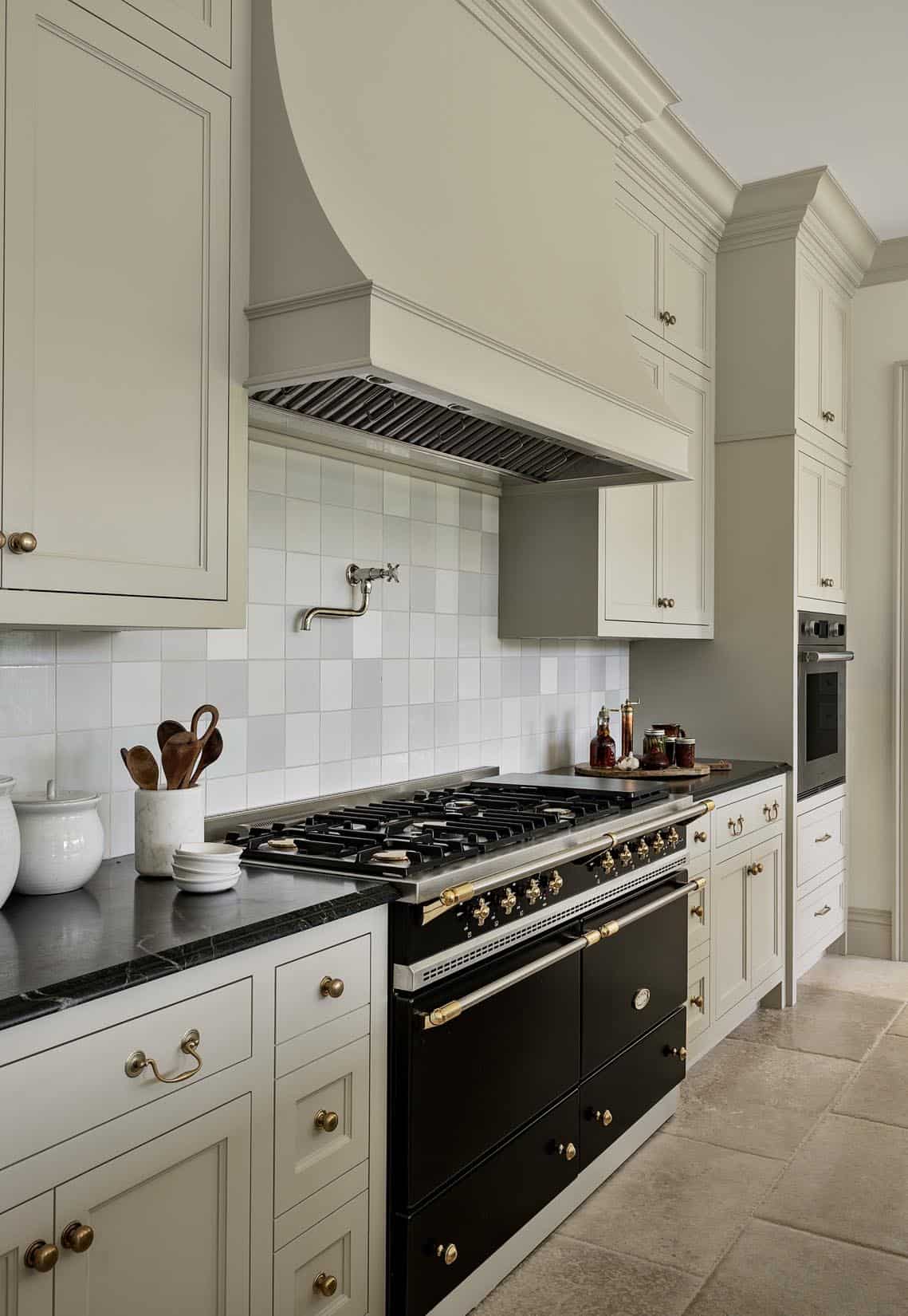 modern farmhouse style kitchen range wall