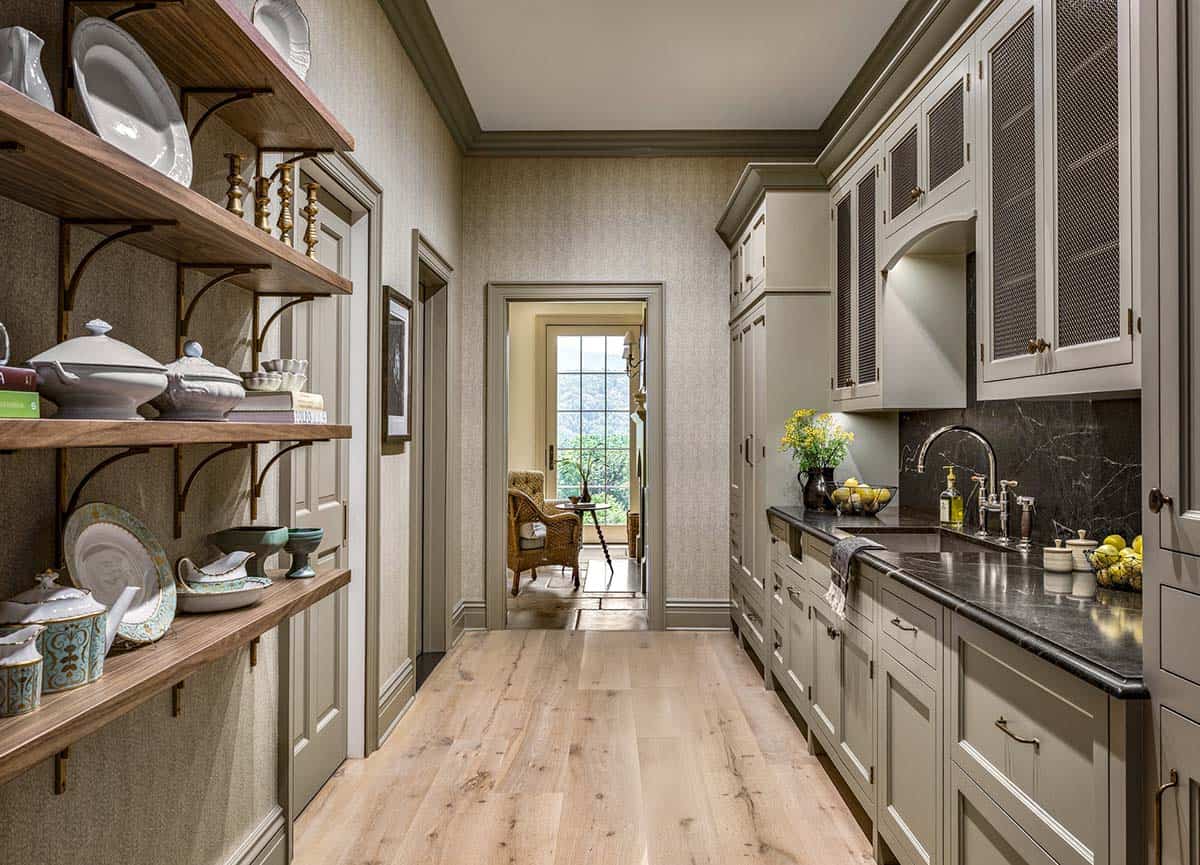 modern farmhouse style kitchen pantry
