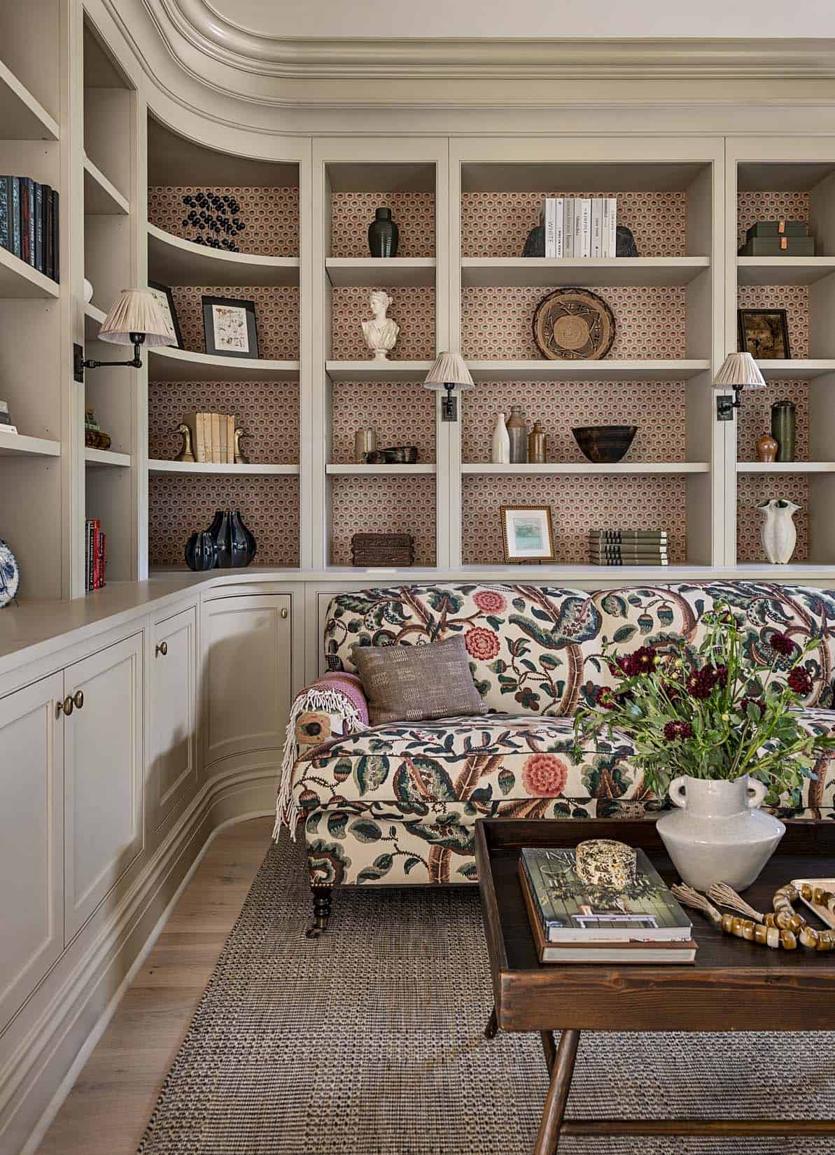modern farmhouse style family room