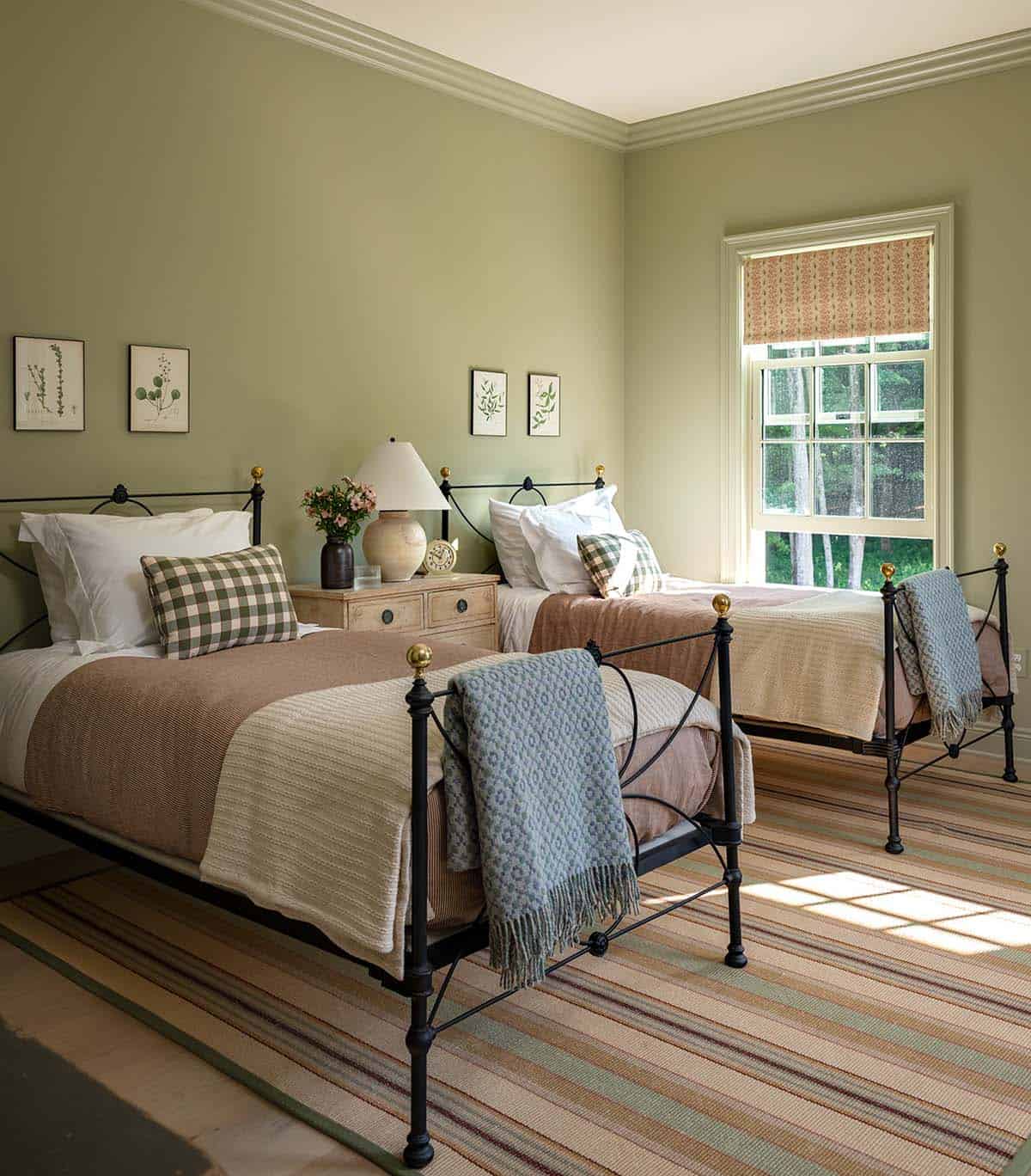 modern farmhouse style guest bedroom