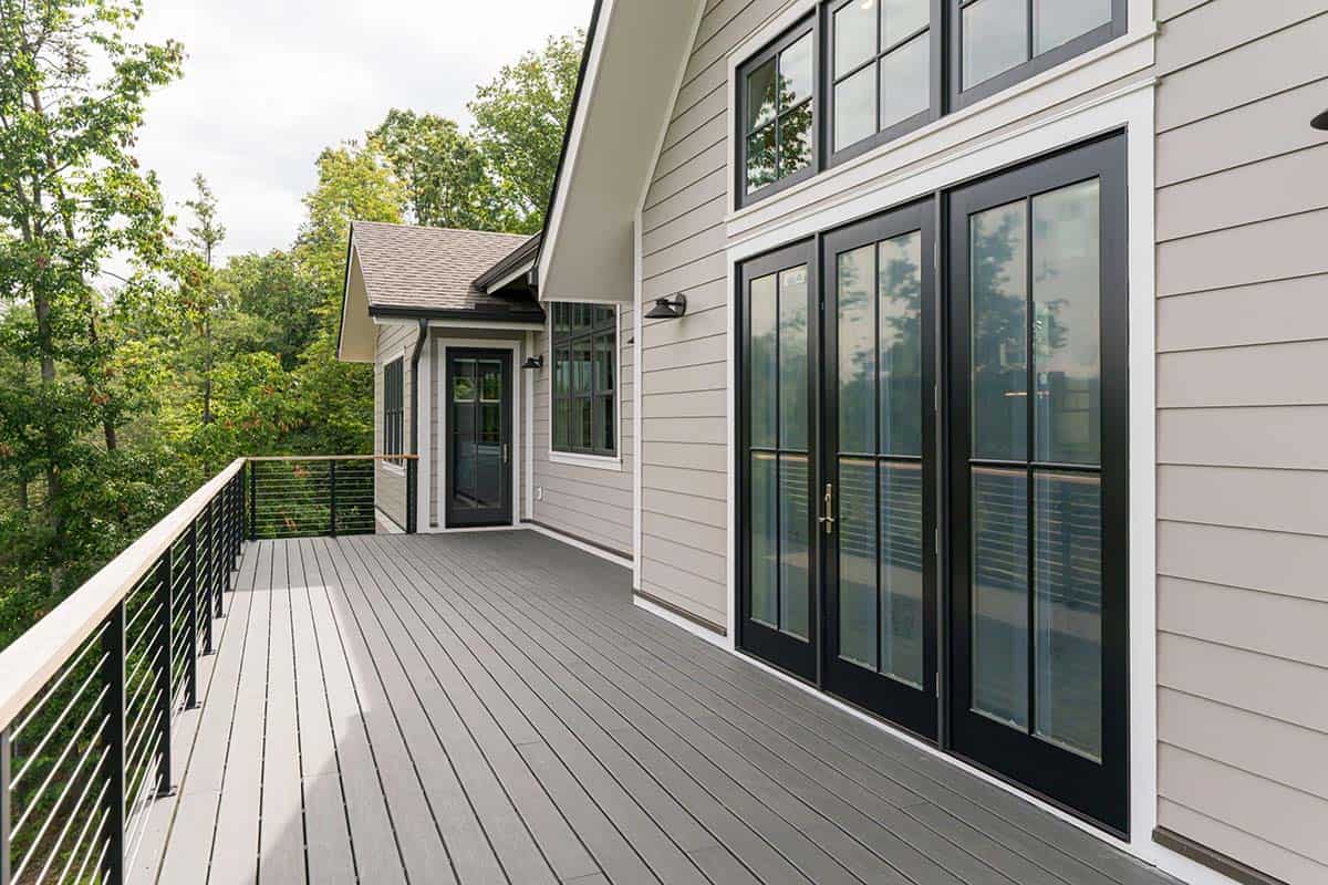 contemporary deck