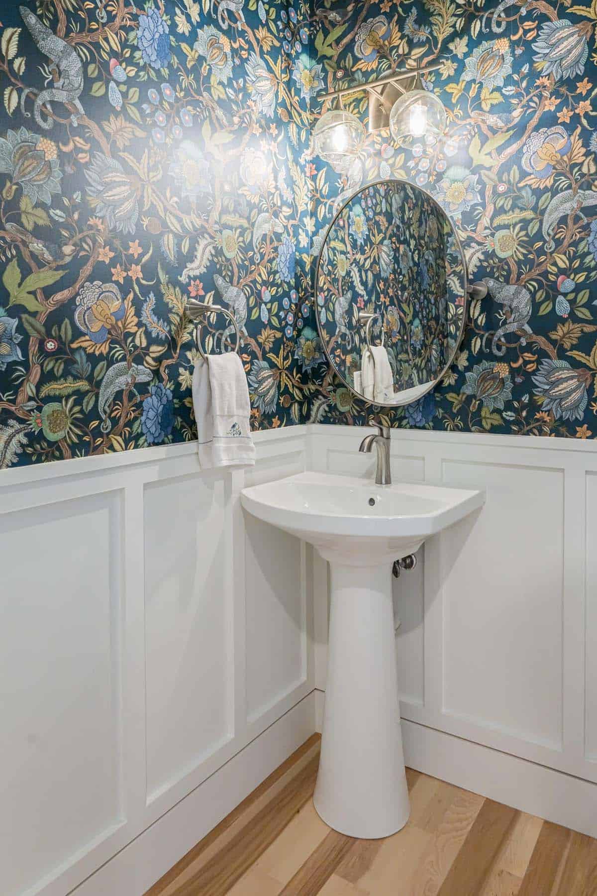 contemporary powder room