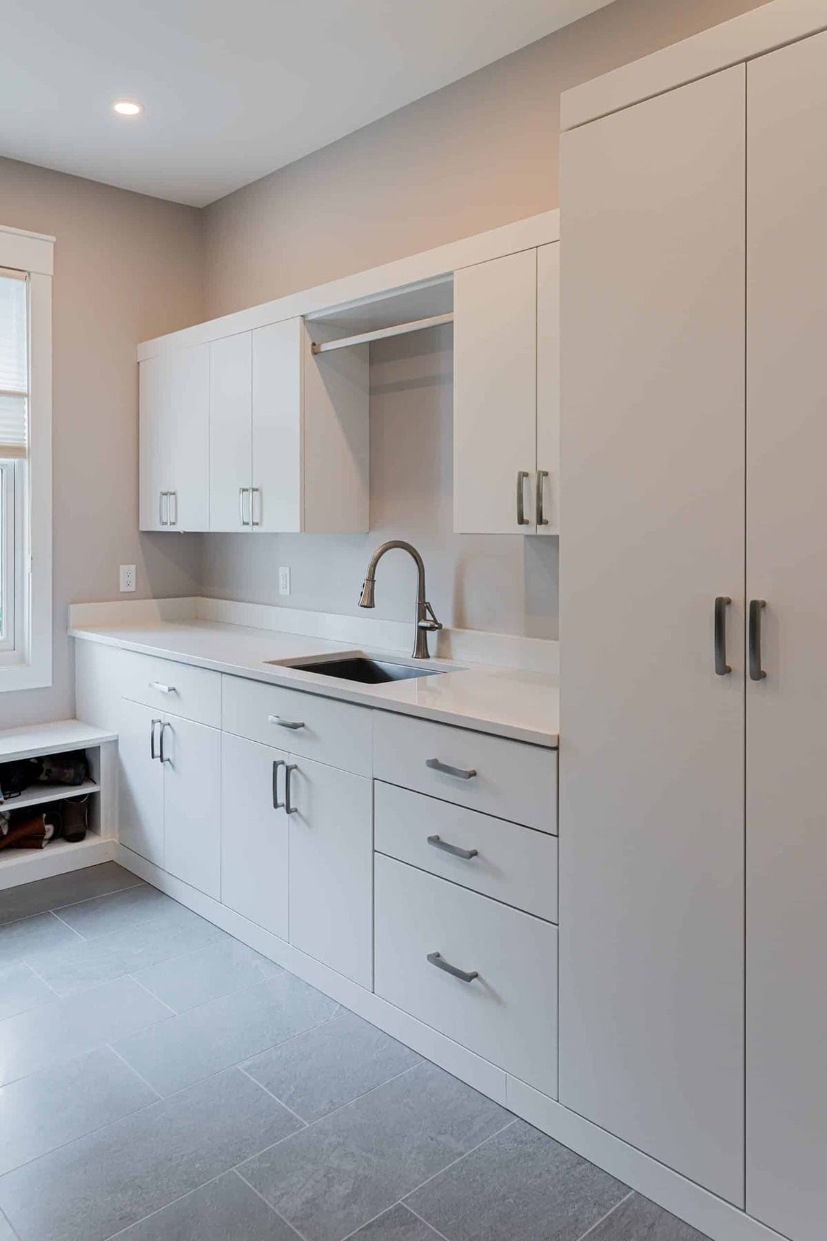 contemporary laundry room