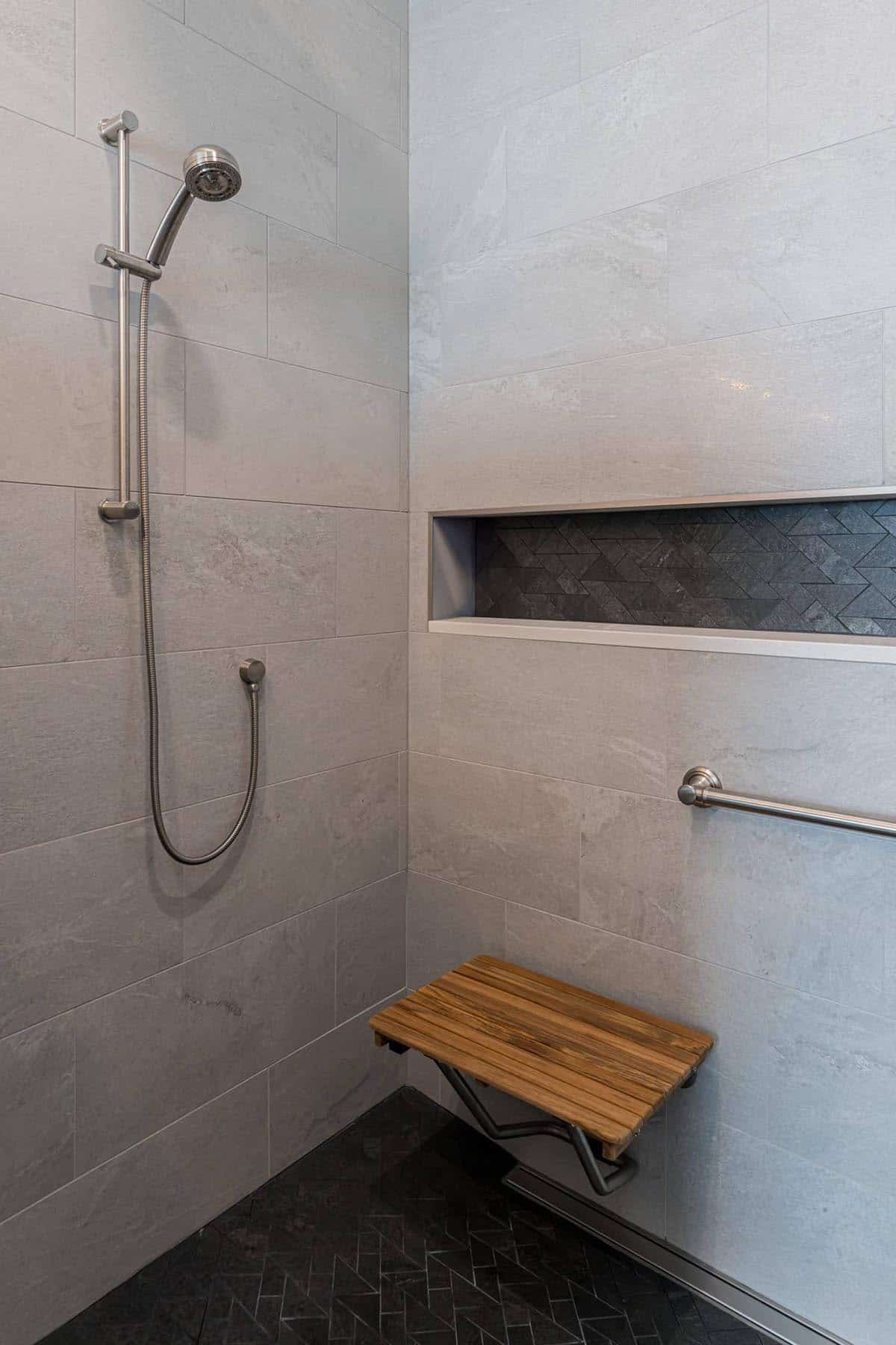 contemporary bathroom shower