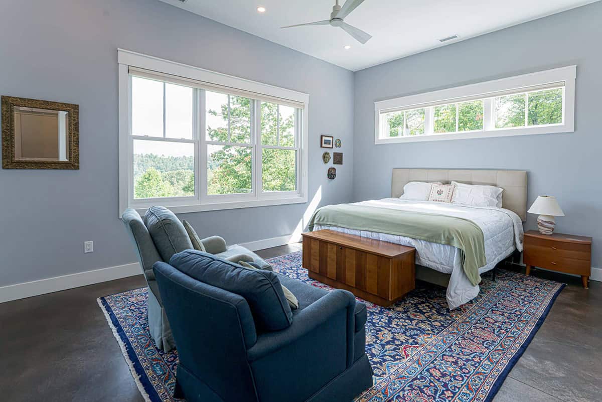 contemporary guest bedroom