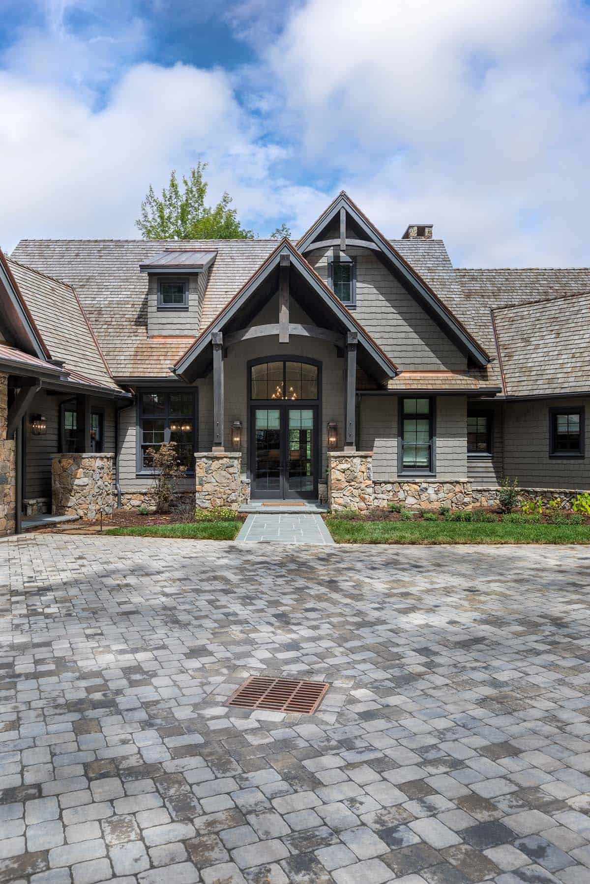 contemporary mountain home exterior