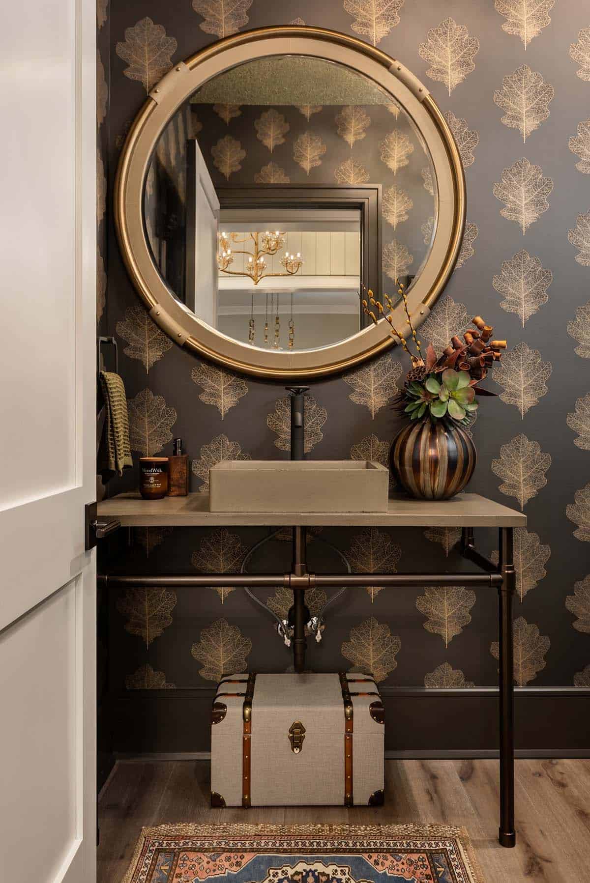 contemporary powder room