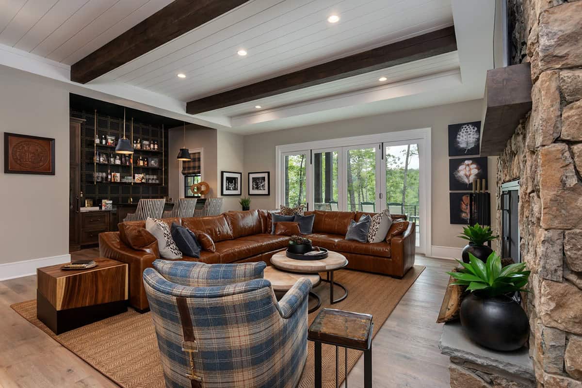 contemporary family room