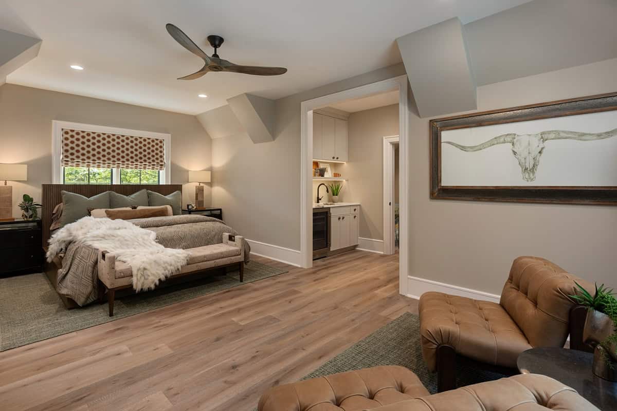 contemporary guest bedroom