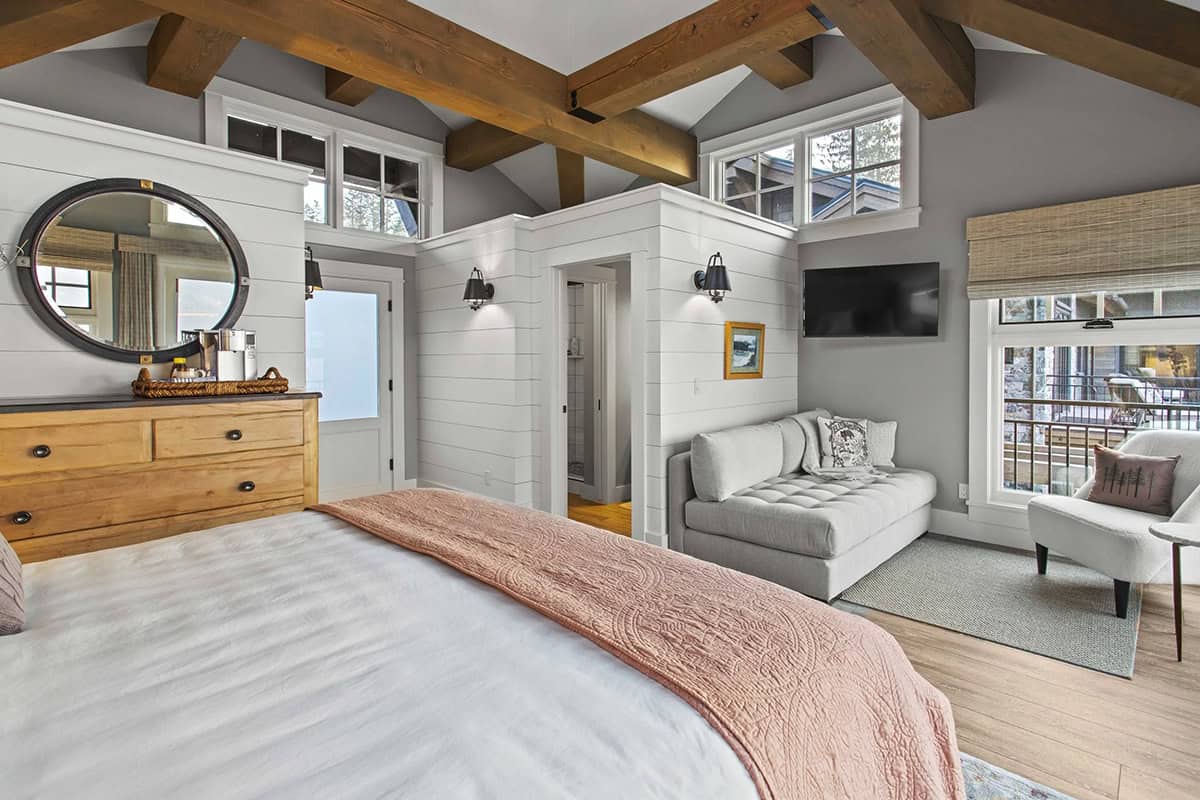 contemporary guest bedroom