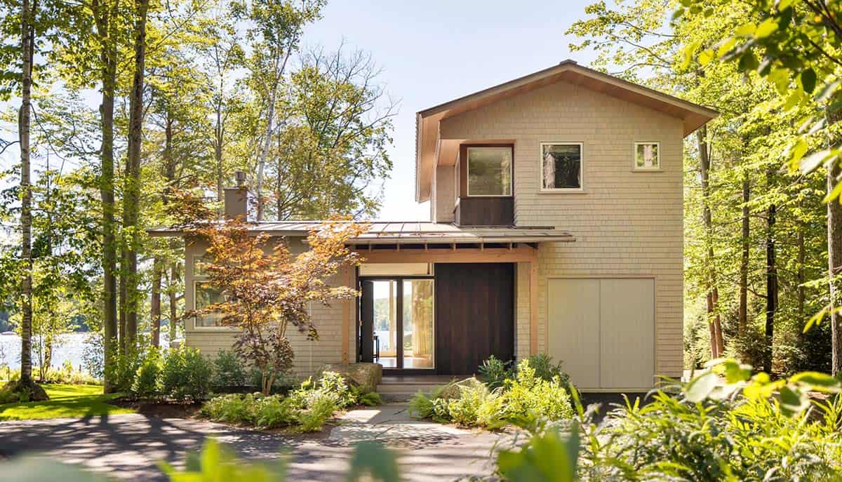 lake house exterior entry