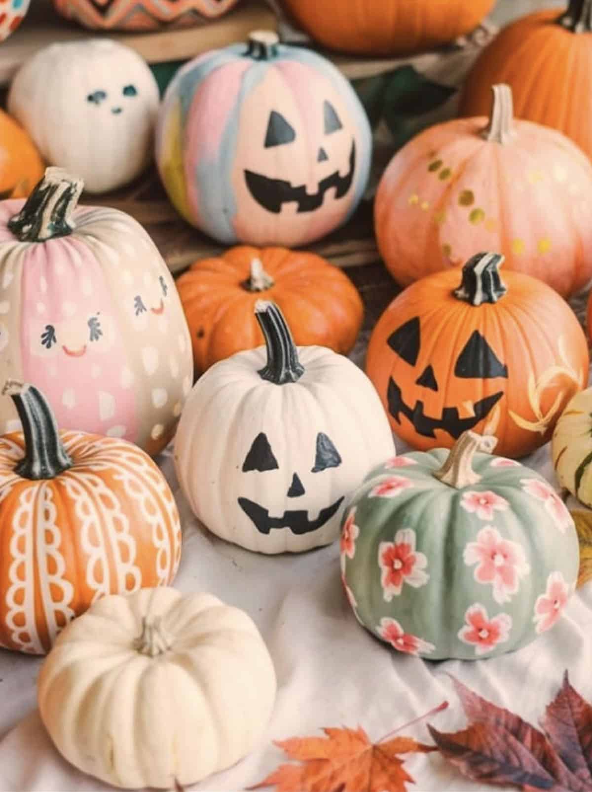 painted pumpkins