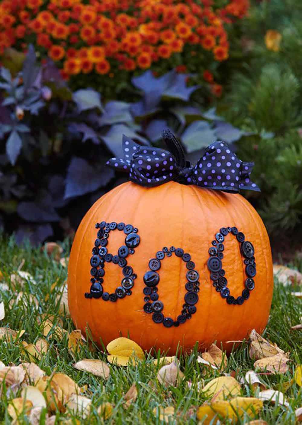 Button Art Pumpkins