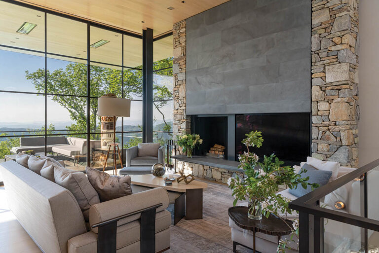 Luxury North Carolina home has glorious views of the Blue Ridge Mountains