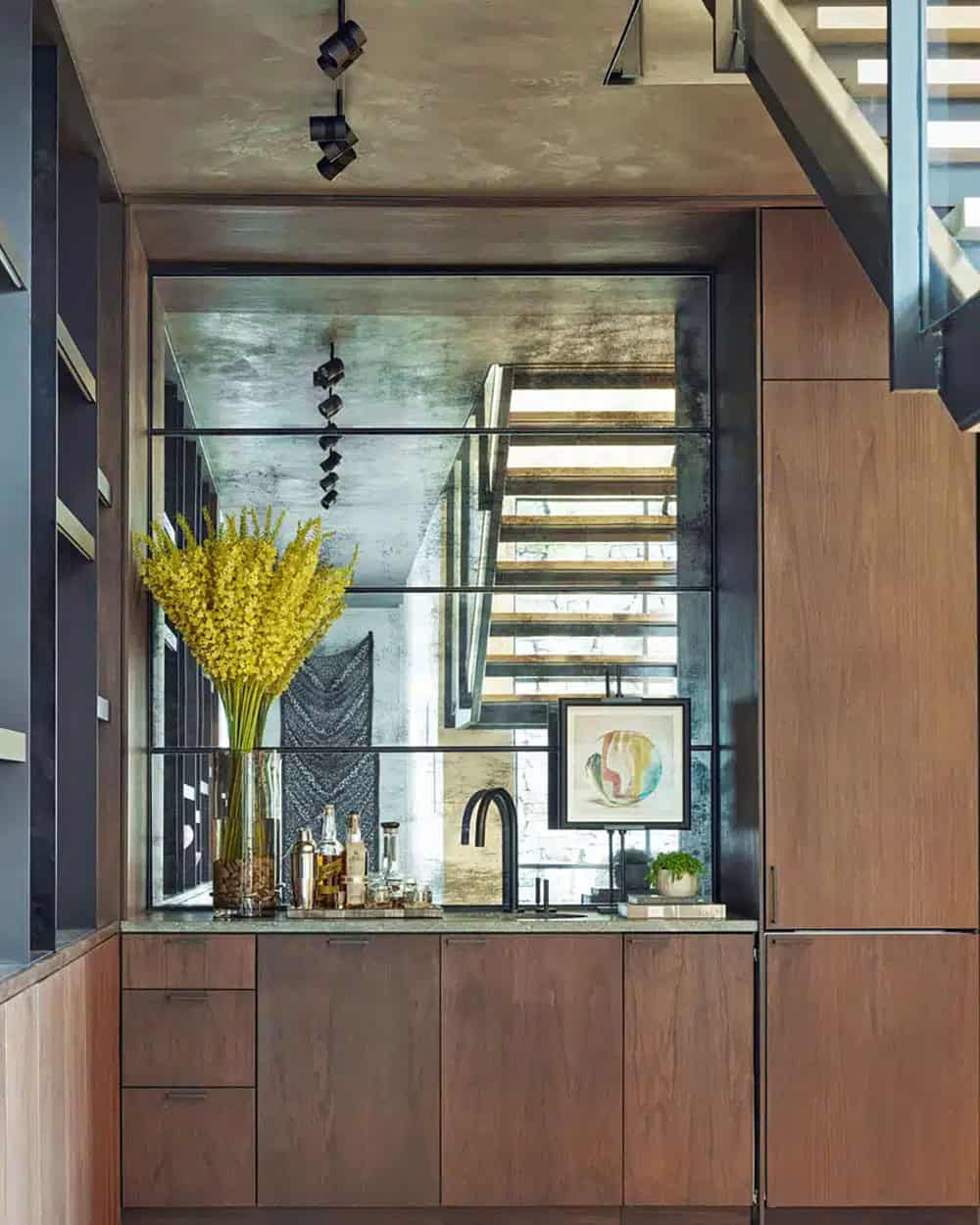 modern wet bar